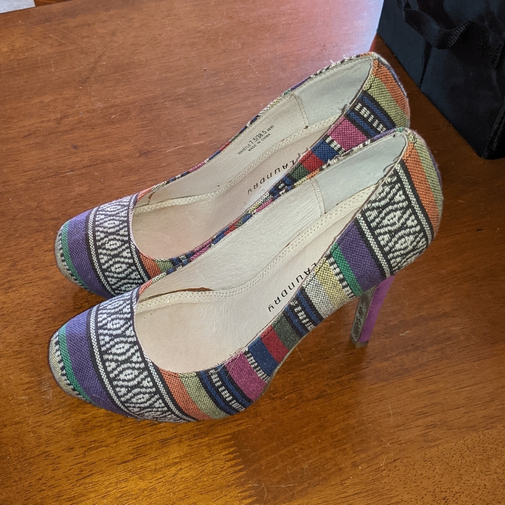 Chinese Laundry Multi Color/Pattern Platform Heels